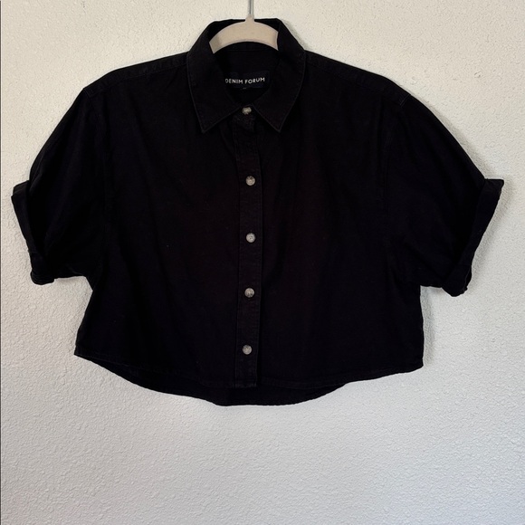 Aritzia‎ Denim Forum JANE cropped top - Picture 3 of 9